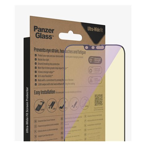 PanzerGlass | Screen protector - glass | Apple iPhone 13 Pro Max, 14 Plus | Polyethylene terephthalate (PET) | Black | Transpare - 3